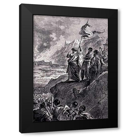 Joshuas Spear Black Modern Wood Framed Art Print by Lix, Frederic Theodore