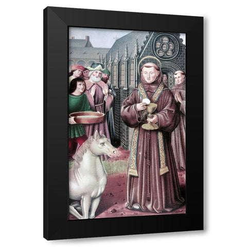 Apostles Black Modern Wood Framed Art Print with Double Matting by Master of Queen Anne,