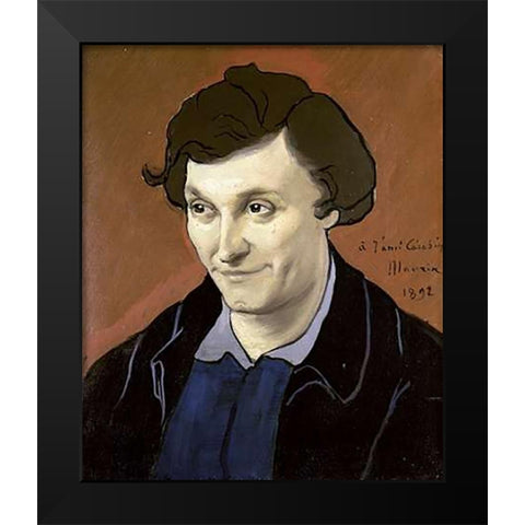 Portrait of Carabin Black Modern Wood Framed Art Print by Maurin, Charles
