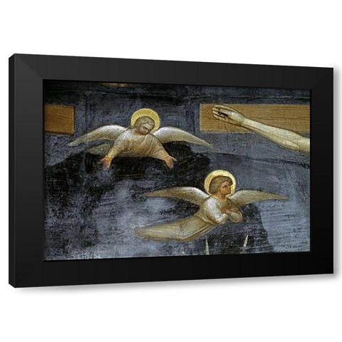 Crucifixion (Detail) Black Modern Wood Framed Art Print by De Menabuoi, Giusto