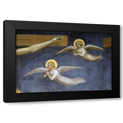 Crucifixion (Detail) Black Modern Wood Framed Art Print by De Menabuoi, Giusto