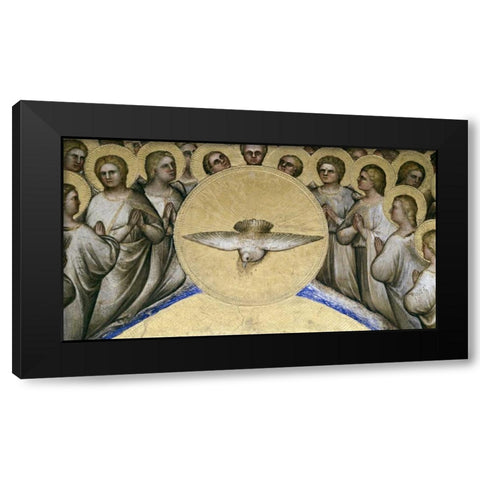 Nativity - Detail Black Modern Wood Framed Art Print with Double Matting by De Menabuoi, Giusto
