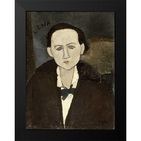 Elena Pawlowski Black Modern Wood Framed Art Print by Modigliani, Amedeo