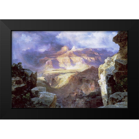 Miracle of Nature Black Modern Wood Framed Art Print by Moran, Thomas