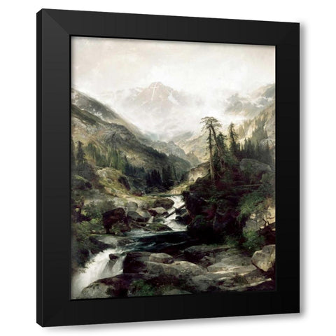 Mountain of The Holy Cross, Colorado Black Modern Wood Framed Art Print with Double Matting by Moran, Thomas