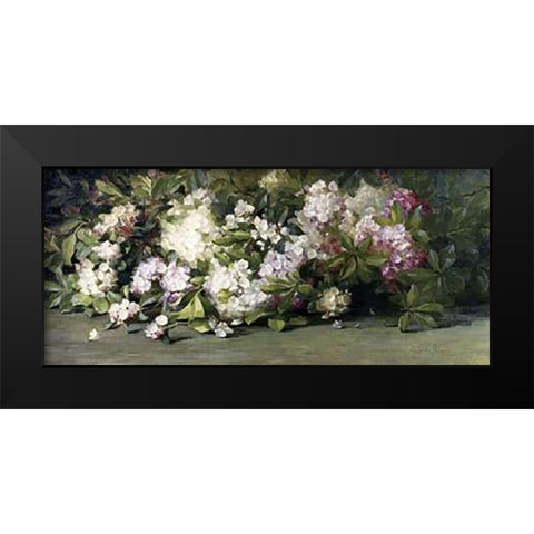 Mountain Laurel Black Modern Wood Framed Art Print by Palmer, Adelaide Coburne