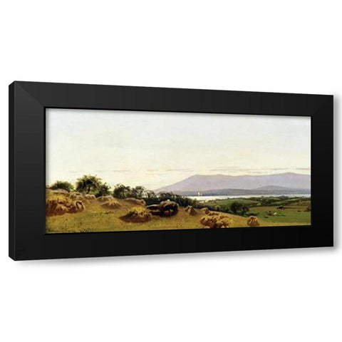 Harvesting Black Modern Wood Framed Art Print with Double Matting by Parton, Ernest