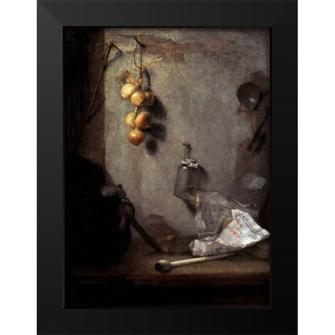Still Life Black Modern Wood Framed Art Print by Paudiss, Christoph