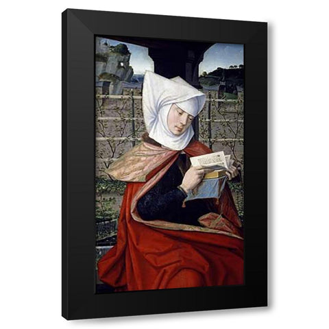Emerencie: The Mother of Saint Anne Black Modern Wood Framed Art Print by Provost, Jan