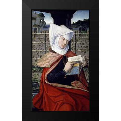 Emerencie: The Mother of Saint Anne Black Modern Wood Framed Art Print by Provost, Jan