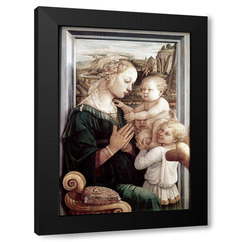 Madonna Del Granduca Black Modern Wood Framed Art Print by Raphael