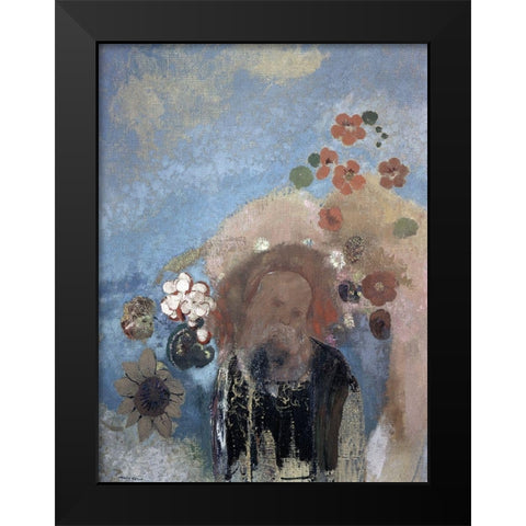 Evocation of Roussel Black Modern Wood Framed Art Print by Redon, Odilon