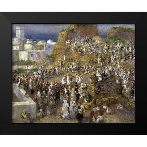 The Mosque (Arab Holiday) Black Modern Wood Framed Art Print by Renoir, Pierre-Auguste