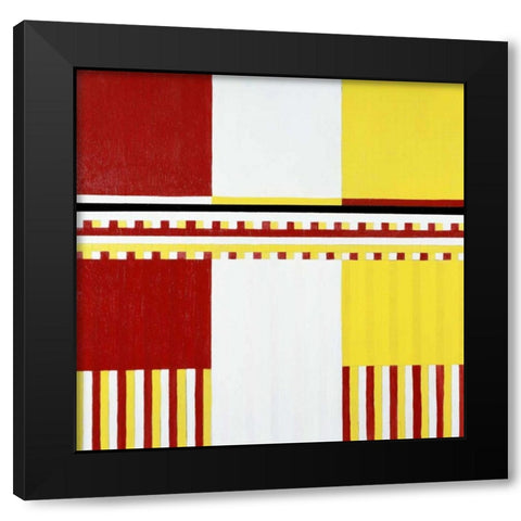 Untitled Black Modern Wood Framed Art Print with Double Matting by Rice, Arnold