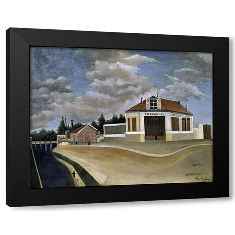 The Chair Factory Black Modern Wood Framed Art Print with Double Matting by Rousseau, Henri