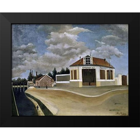 The Chair Factory Black Modern Wood Framed Art Print by Rousseau, Henri