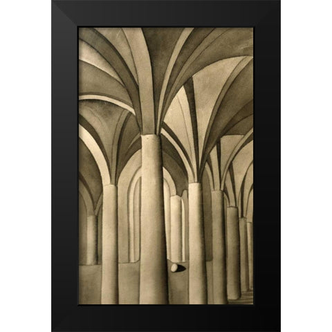Columns and Eggs #1 of 5 Black Modern Wood Framed Art Print by Sage, Kay