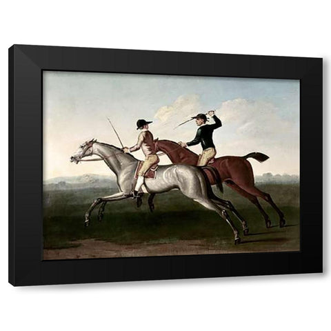 Match Between Bolton and Lamprey Black Modern Wood Framed Art Print with Double Matting by Seymour, James