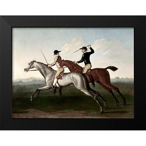 Match Between Bolton and Lamprey Black Modern Wood Framed Art Print by Seymour, James