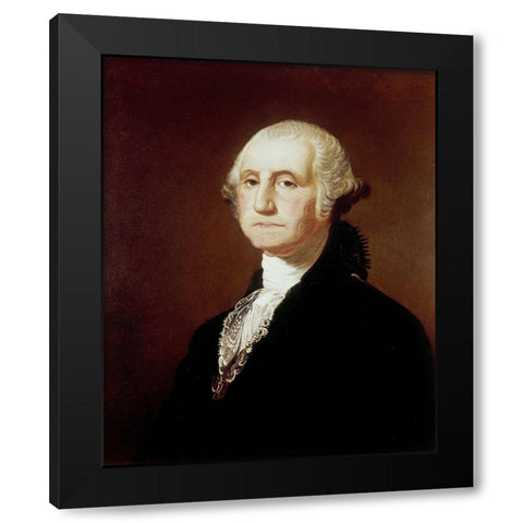 George Washington Black Modern Wood Framed Art Print with Double Matting by Sully, Thomas