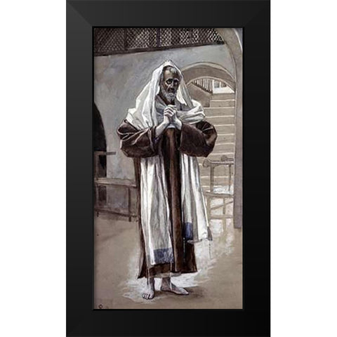 Andrew Black Modern Wood Framed Art Print by Tissot, James