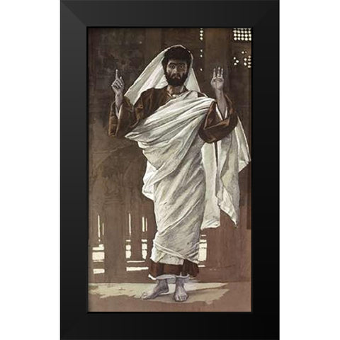 Bartholomew Black Modern Wood Framed Art Print by Tissot, James