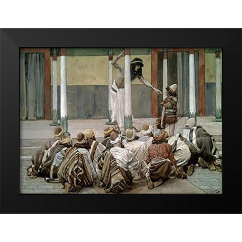 Brothers of Joseph Black Modern Wood Framed Art Print by Tissot, James