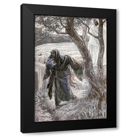 Museumist Appears to Mary Magdalene Black Modern Wood Framed Art Print with Double Matting by Tissot, James