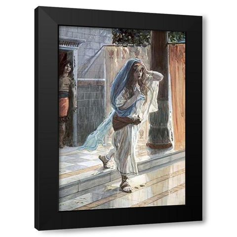 Desolation of Tamar Black Modern Wood Framed Art Print with Double Matting by Tissot, James