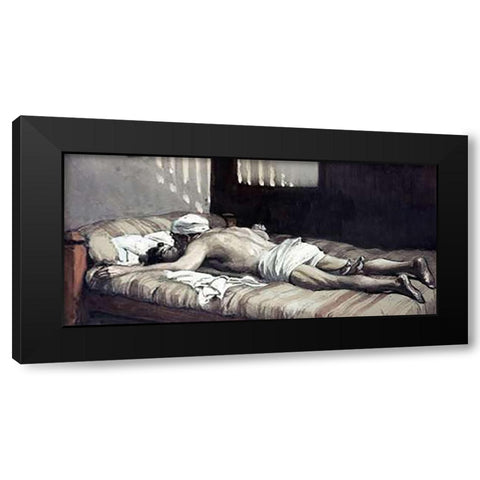 Elijah Raiseth The Widows Son Black Modern Wood Framed Art Print with Double Matting by Tissot, James