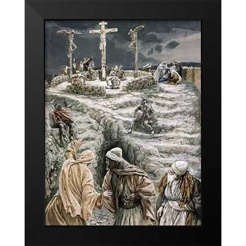 Eloi, Eloi Lama Sabachthani? Black Modern Wood Framed Art Print by Tissot, James