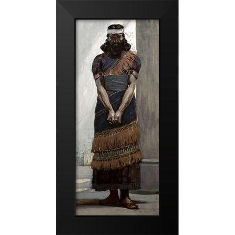 Haggai Black Modern Wood Framed Art Print by Tissot, James