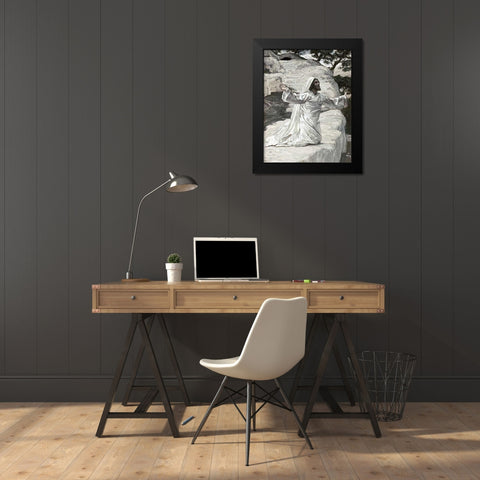 James The Lesser Black Modern Wood Framed Art Print by Tissot, James