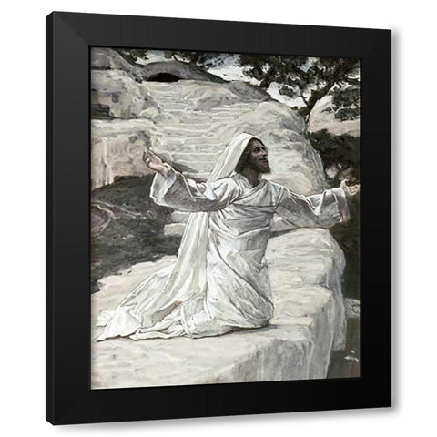 James The Lesser Black Modern Wood Framed Art Print by Tissot, James