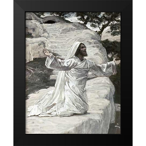 James The Lesser Black Modern Wood Framed Art Print by Tissot, James