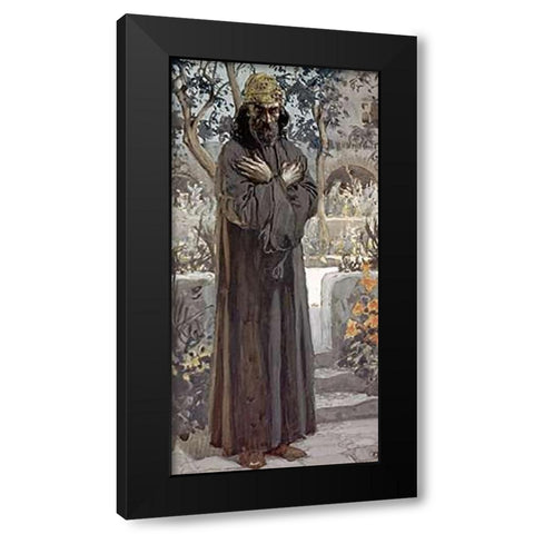 Joel Black Modern Wood Framed Art Print by Tissot, James