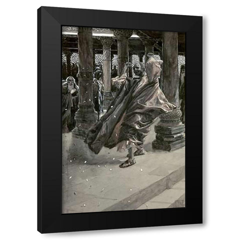 Judas Repents and Returns The Price of Blood Black Modern Wood Framed Art Print with Double Matting by Tissot, James