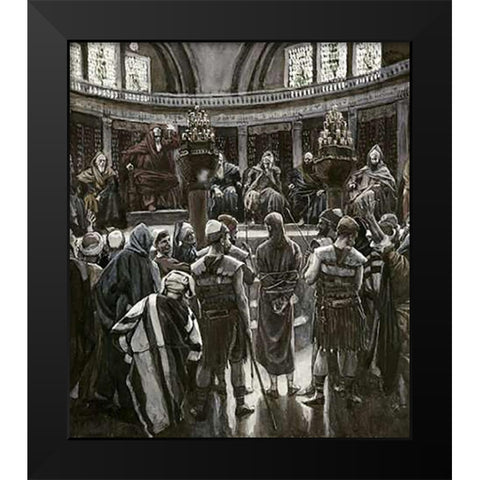 Judgement On The Morning of Good Friday Black Modern Wood Framed Art Print by Tissot, James