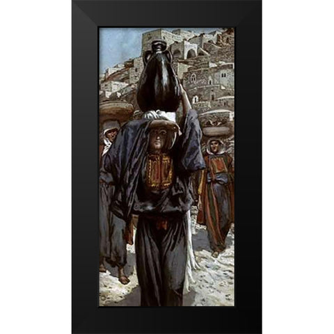 Martha Black Modern Wood Framed Art Print by Tissot, James