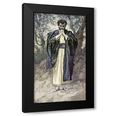 Matthew Black Modern Wood Framed Art Print with Double Matting by Tissot, James