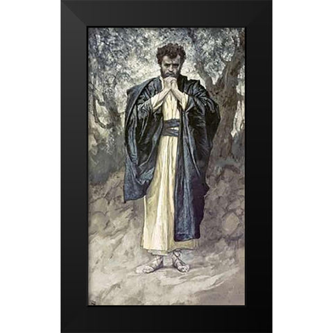 Matthew Black Modern Wood Framed Art Print by Tissot, James