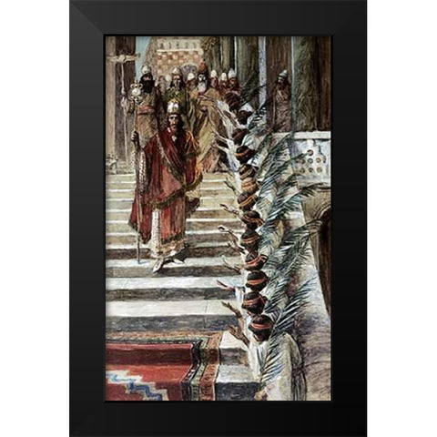 Mordecais Honour Black Modern Wood Framed Art Print by Tissot, James