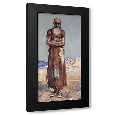 Nahum Black Modern Wood Framed Art Print by Tissot, James