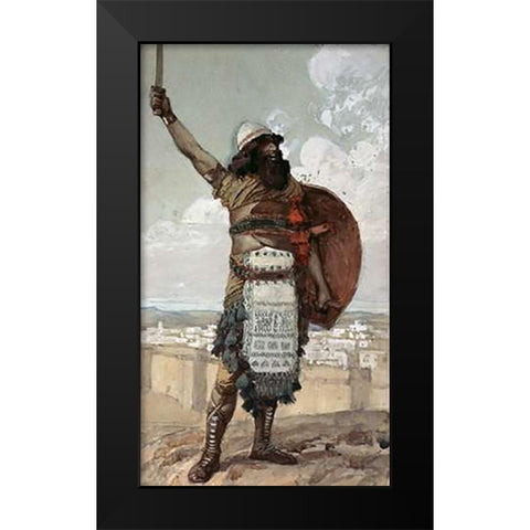 Othniel Black Modern Wood Framed Art Print by Tissot, James