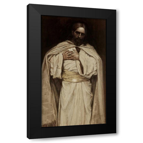 Our Lord, Jesus Christ Black Modern Wood Framed Art Print by Tissot, James Jacques