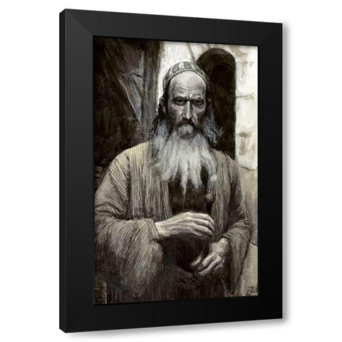 Paul Black Modern Wood Framed Art Print with Double Matting by Tissot, James