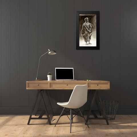 Peter Black Modern Wood Framed Art Print by Tissot, James