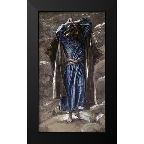 Philip Black Modern Wood Framed Art Print by Tissot, James