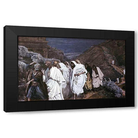 Protestations of Peter Black Modern Wood Framed Art Print with Double Matting by Tissot, James