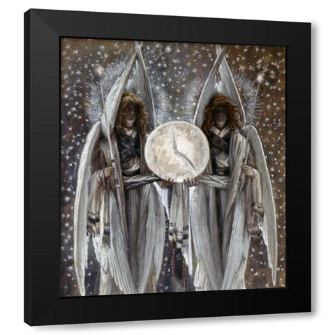 Thursday Evening - Holy Thursday Black Modern Wood Framed Art Print by Tissot, James Jacques